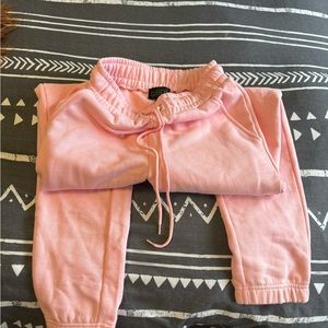 Pink High Waisted Sweatpants
